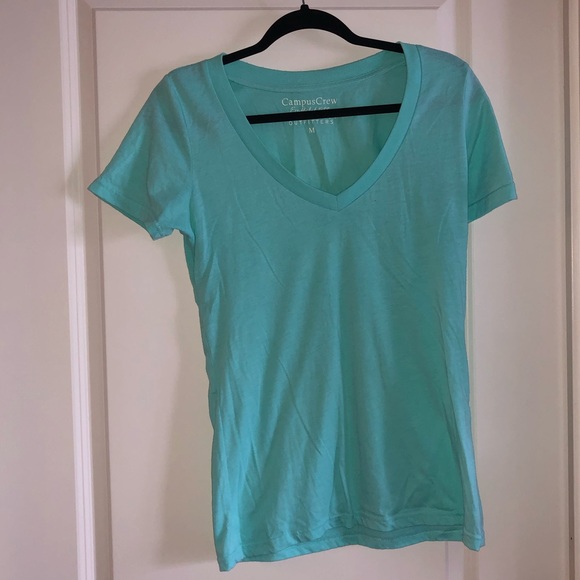 TURQUOISE T-SHIRT FROM CAMPUS CREW